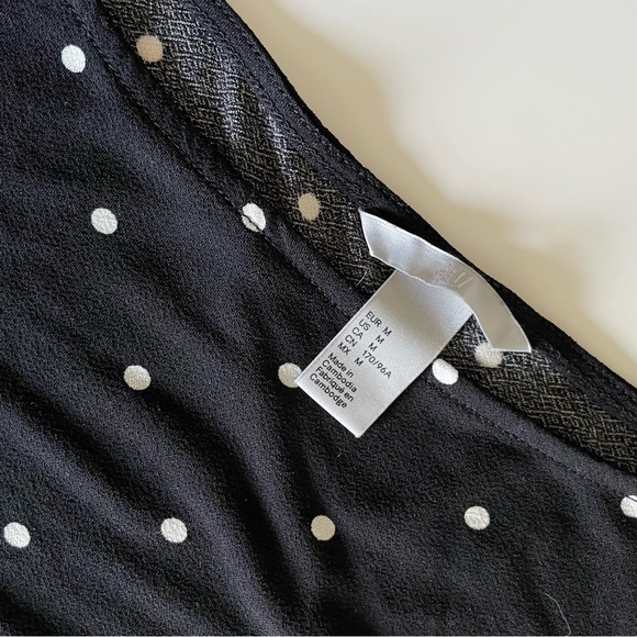 H&M Black and White Polka Dot Blouse - Picture 4 of 4